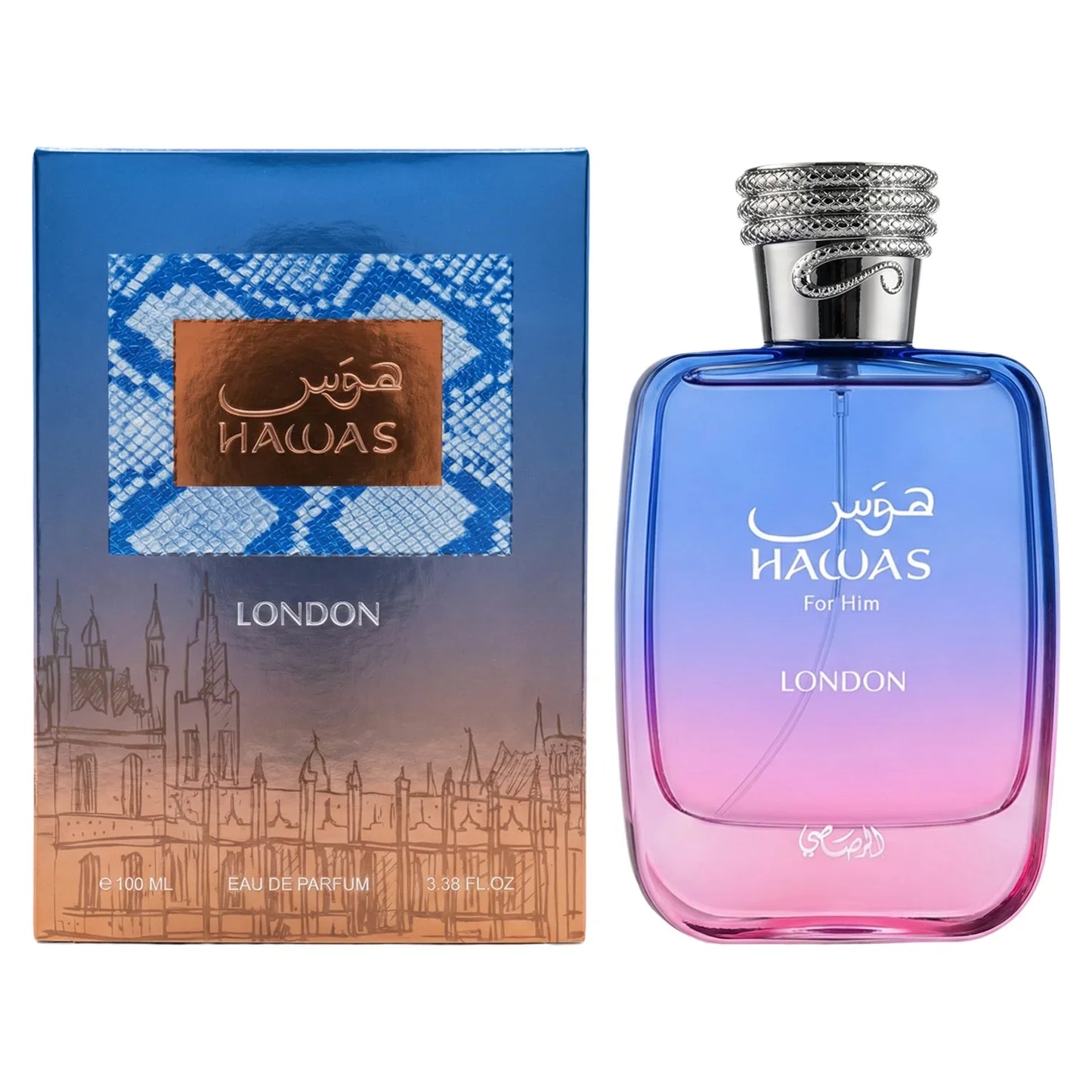 Rasasi Hawas London Eau De Parfum Spray 100ml (3.4 oz)