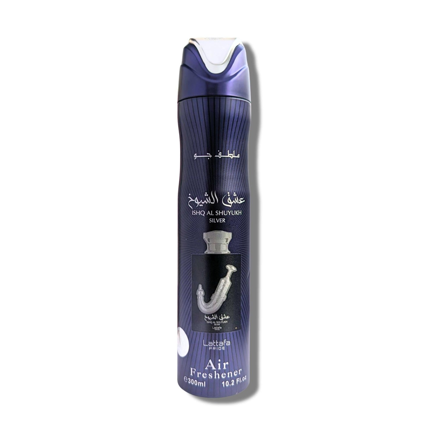 Lattafa Ishq Al Shuyukh Silver Lemon-Scented Aroma Air Freshener, 300 ML