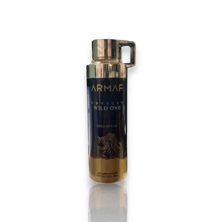 Armaf Odyssey Wild One Gold Edition Perfume Body Spray 6.8 oz for Men