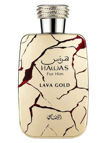Rasasi Hawas Lava Gold Eau De Parfum for Men 3.4 oz