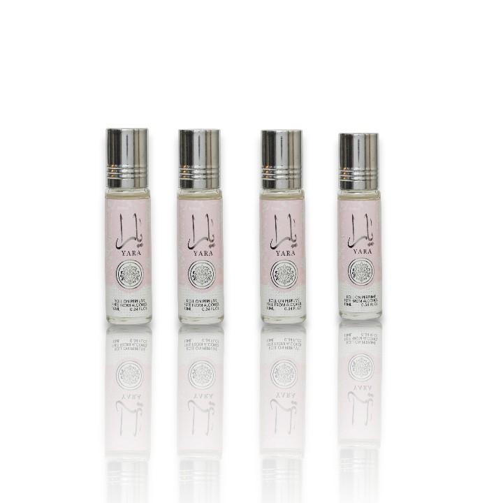 Ard Al Zaafaran | 4 - Pack Yara Roll on Oil - Multi Pack Fragrance Set | 10 ML