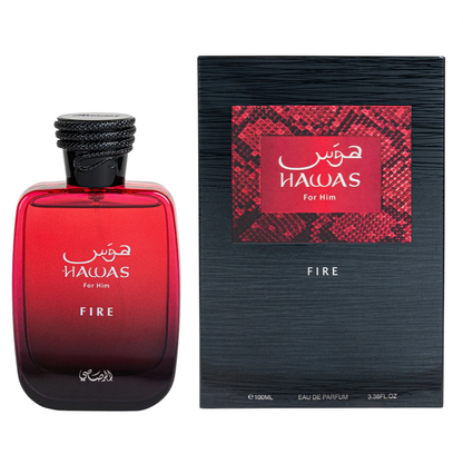 Rasasi Hawas Fire For Men Eau De Parfum 3.4 oz