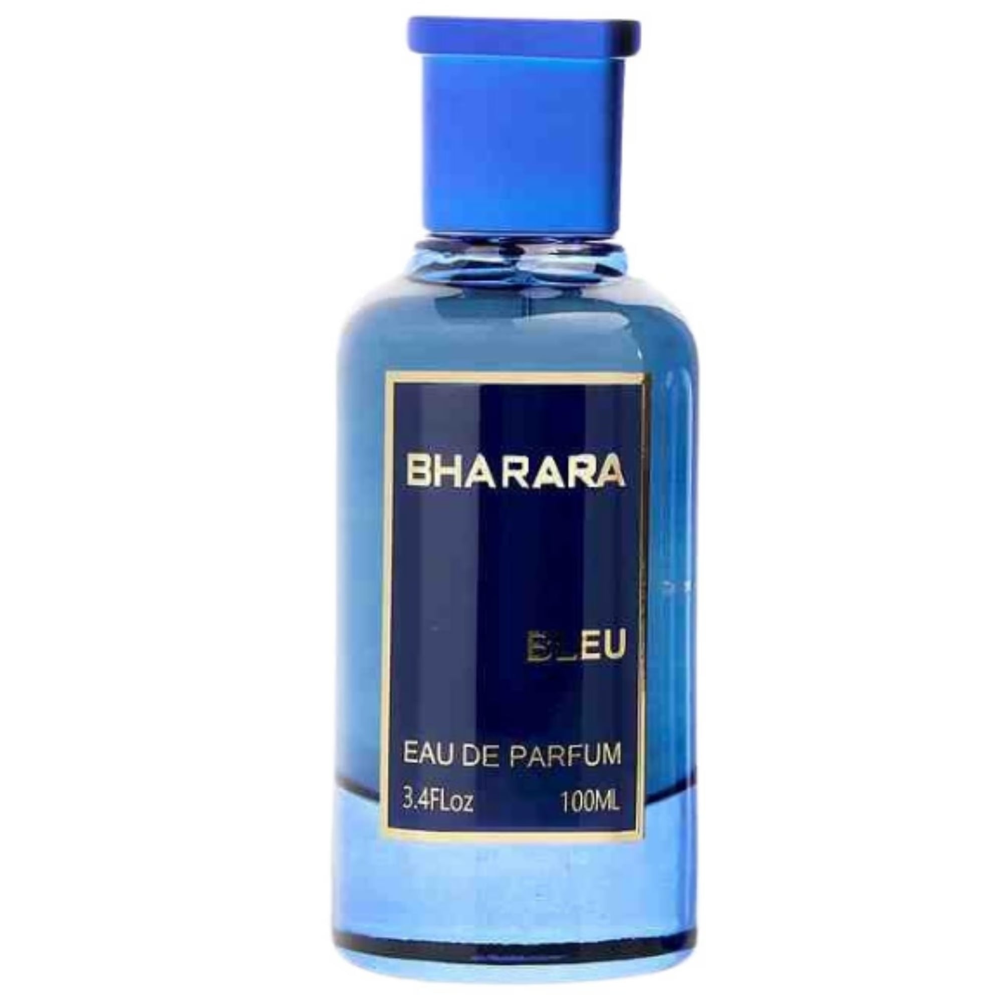 Bharara Bleu Eau De Parfum for Men | 3.4 oz / 100 ML | Aromatic Spicy Fragrance | Orange, Bergamot, Lemon, Wild Berries, Vanilla, Amber & White Musk Notes