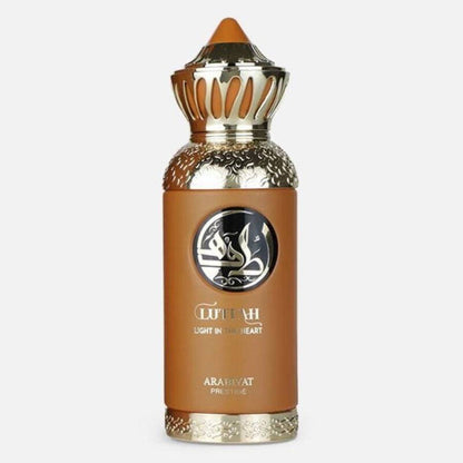 Arabiyat Prestige Lutfah Light In The Heart Eau De Parfum for Men | 2.7 oz | Elegant Masculine Fragrance