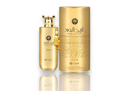 Zakat Areej Al Ward Gold Eau De Parfum for Women 3.4 oz