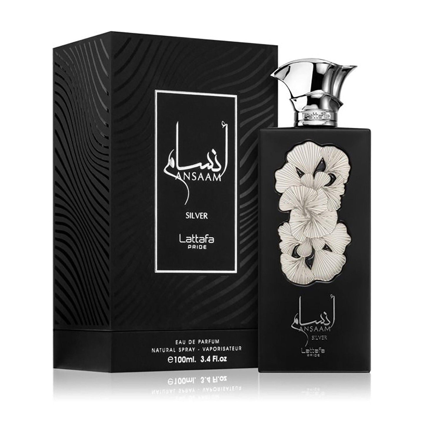 Lattafa Ansaam Silver Eau De Parfum 3.4 oz