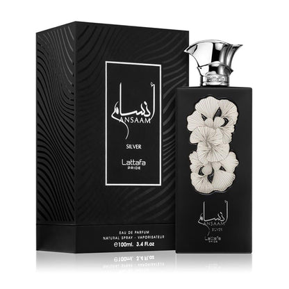 Lattafa Ansaam Silver Eau De Parfum 3.4 oz
