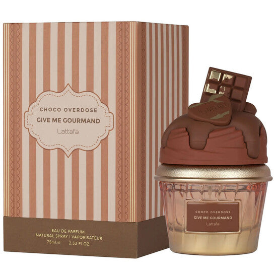 Lattafa Give Me Gourmand Choco Overdose Eau De Parfum for Women 2.5 oz