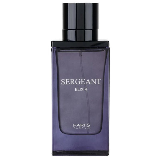 Fariis Sergeant Elixir Eau De Parfum for Men | Aromatic Fougere Cologne | 3.4 oz | Bold Spicy & Warm Fragrance